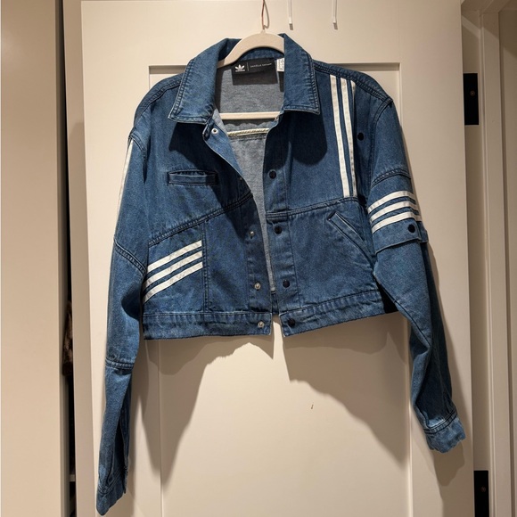 adidas Jackets & Blazers - Adidas x Danielle Cathari Limited Edition Cropped Denim Jacket